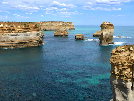 The Seaside with rocky formation.  Great Ocean Road, Australia, Victoria, National park.   の写真素材