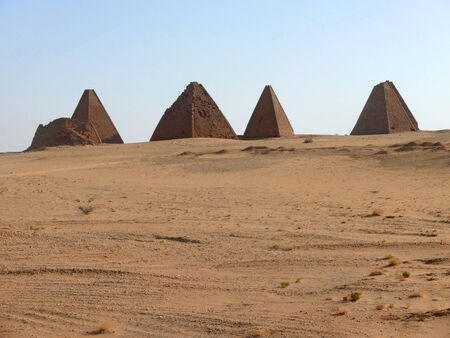 Africa. Pyramids in Sudan. Landscape nature.の写真素材