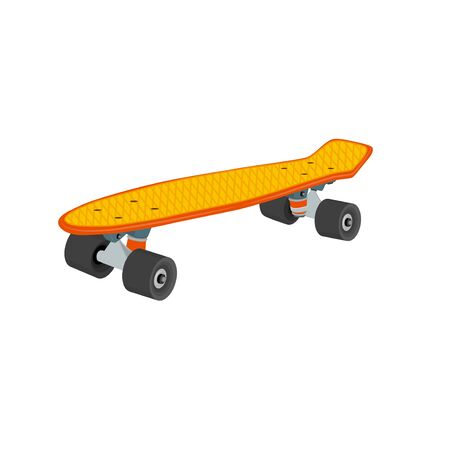 Bright multi-colored skateboardのイラスト素材