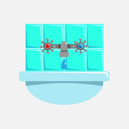 Washbasin icon. Isometric of washbasin vector icon for web design isolated on white backgroundのイラスト素材