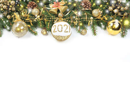 Christmas background and new year concept, abstract defocused light background with bokeh and blur,...