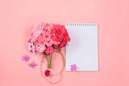 Abstract flower composition, still life, spring banner, minimal holiday concept. Greeting card for...