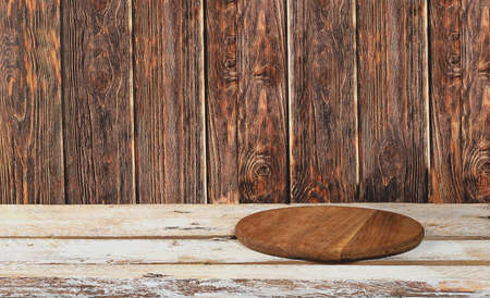 Empty wooden table on old background with place for text, rustic style, eco concept, mock up for...