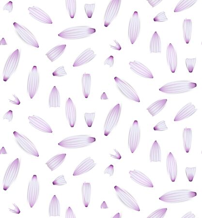 Seamless pattern of purple flower petals.のイラスト素材