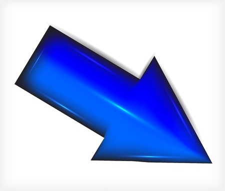 Plastic. Blue arrows. のイラスト素材