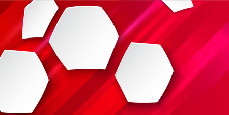 Bright red and white creative background. Vector sport illustration.のイラスト素材