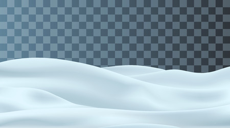 Transparent poster template with winter landscape and snow for seasonal, Christmas and New Year design. Vector background.のイラスト素材