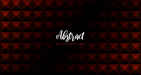 Red and black abstract paper card with geometric pattern. Creative solution for invitation, business card design. Blank template. Vector background.のイラスト素材