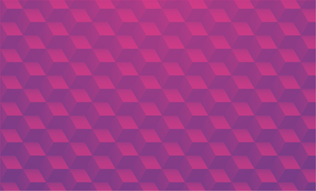 Abstract pink texture with 3d cubes pattern. Vector paper background.のイラスト素材