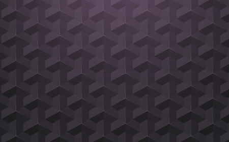 Graphite abstract texture with geometric pattern with 3d effect. Vector paper background.