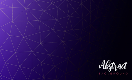 Purple poster with blurred abstract geometric pattern. Vector background.のイラスト素材