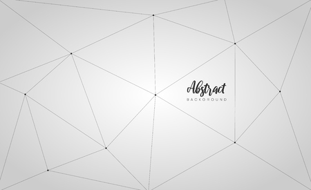 White poster with abstract geometric pattern. Vector paper background.のイラスト素材