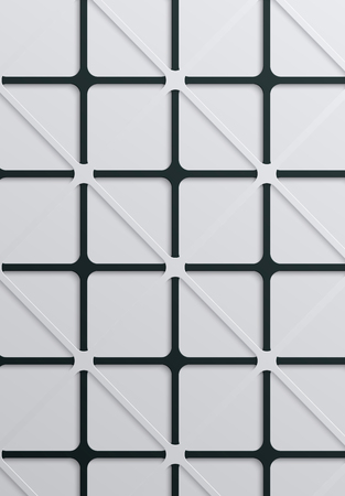 Abstract backdrop with white and black geometric textured pattern. Vector paper background.のイラスト素材