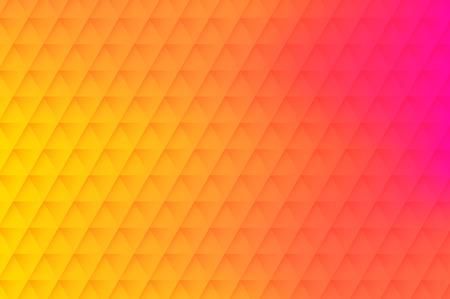 Orange and pink spectrum backdrop with abstract geometric triangles pattern. Vector background.
のイラスト素材