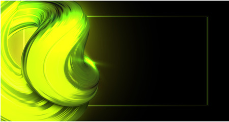 Abstract background with yellow shiny brush stroke design. Creative template for invitation, business card. Gouache, watercolor, acrylic paint. Vector illustration.のイラスト素材