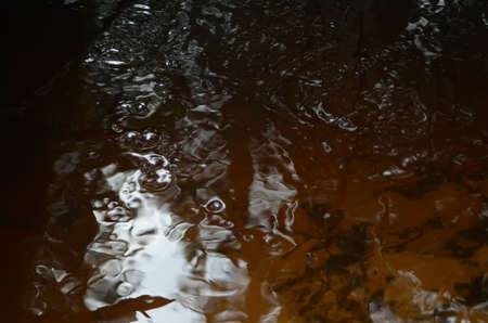 Beautiful glare on the water mystical drawing