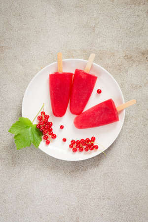 Homemade ice cream.Frozen drinks. Top view.の写真素材