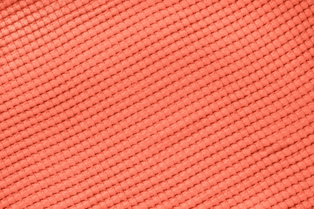 Living coral color textile. Abstract trendy pattern.