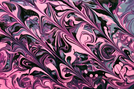 Abstract colorful vibrant pink liquid acrylic pattern. Trendy background. Trendy background.の写真素材