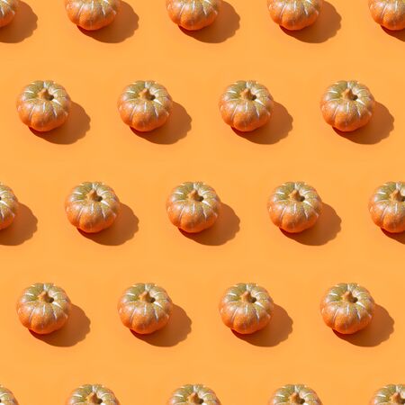 Halloween seamless pattern of pumpkin for wallpaper or wrapping-paper.の写真素材