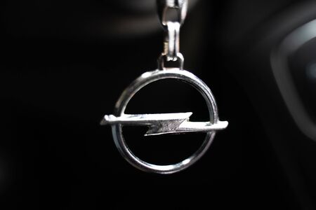 Antalya. February 1, 2020 Keys and car keychain Opel