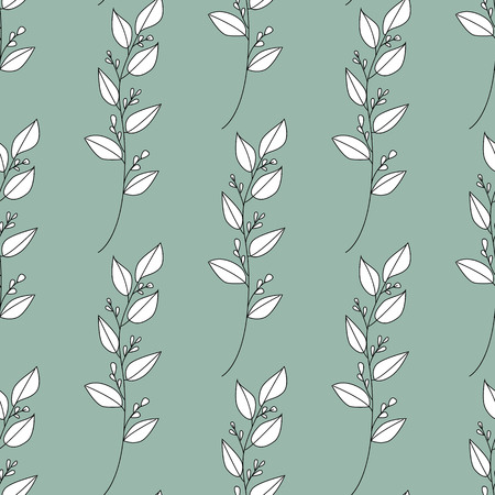 Vector floral seamless pattern. botanical backdropのイラスト素材