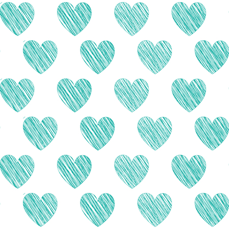 Hand-drawn seamless pattern with cute objects. Vector pattern.のイラスト素材