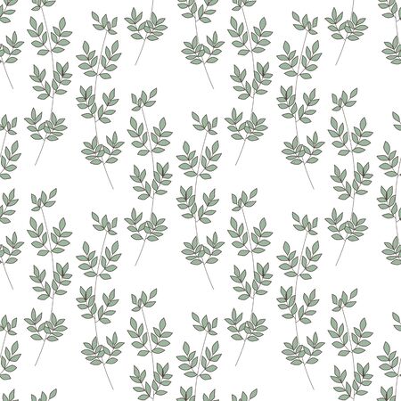 Texture with flowers and plants. Floral ornament. Original flowers pattern.のイラスト素材