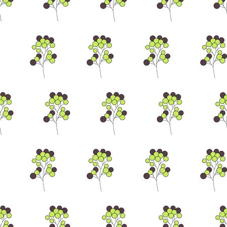 Texture with flowers and plants. Floral ornament. Original  pattern.のイラスト素材