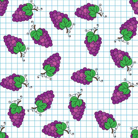 Background with juicy fruits. Fruit seamless pattern.のイラスト素材