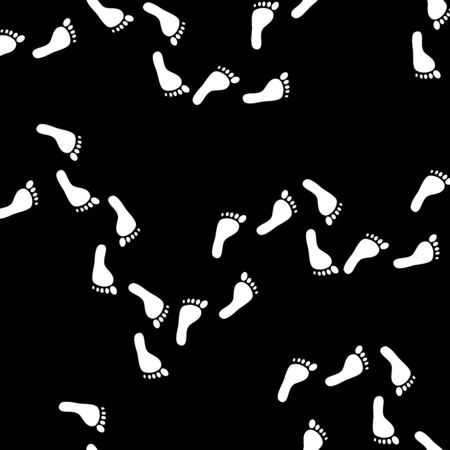 Footprint vector image background materialのイラスト素材