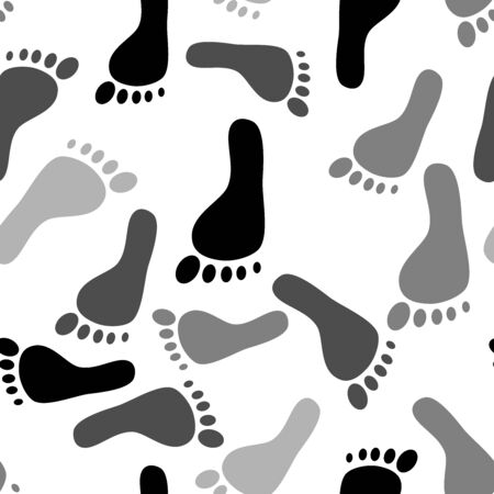 Footprint vector image background materialのイラスト素材