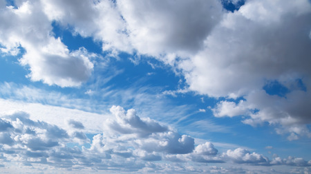 Heavenly landscape. The weather is nice summer sunny. Natural background blue sky with beautiful...