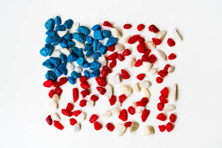 Abstract image of American flag. Backgroundの写真素材