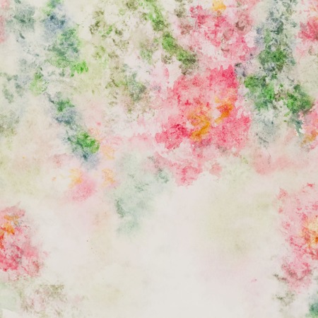 Delicate pink flowers in soft pastel color in blur style. Abstract spring watercolor backgroundの写真素材