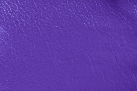 Texture of genuine leather close-up, fashionable ultraviolet color of 2018 year, purple, violet trend. For wallpaper, design, background, banner, poster. Copy spaceの写真素材