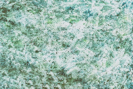 Abstract colorful watercolor hand drawn image, modern background, colorful green shades, spots on...