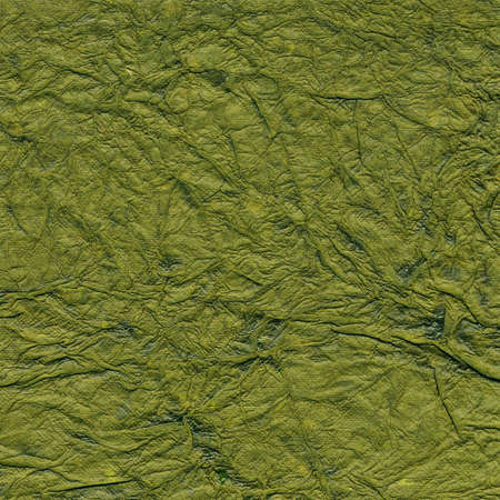 Green handmade paper with patternの写真素材