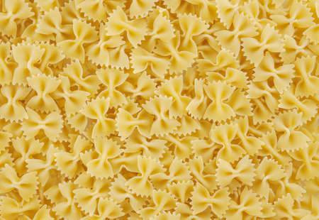 Bow tie pasta backgroundの写真素材