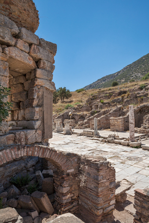 Ruins of the ancient Ephesus. Selcuk in Izmir Province, Turkeyの写真素材