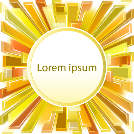 Yellow abstract background.Vector Illustrationのイラスト素材