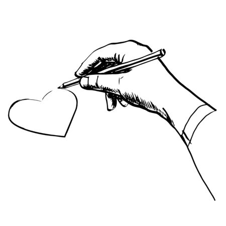 Hand draws. Vector illustrationのイラスト素材