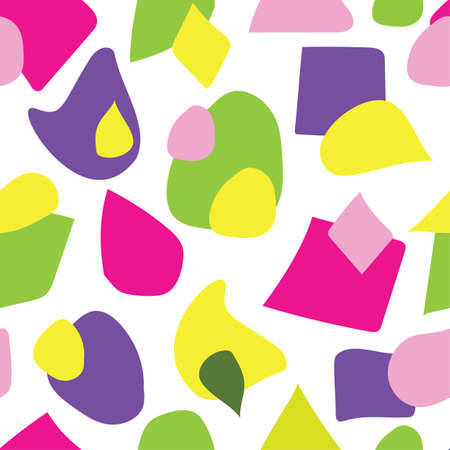 Spring summer colors seamless pattern. Modern stylish background.のイラスト素材