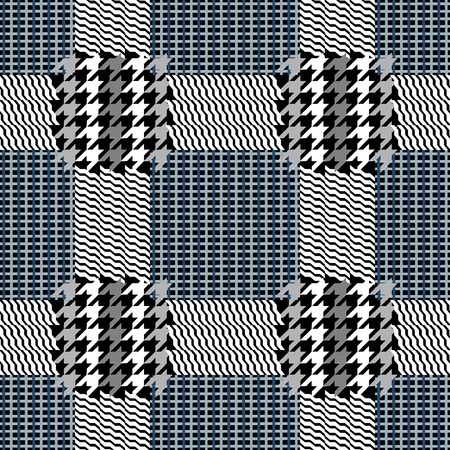 Classical English hounds tooth print. Retro textile design collection.