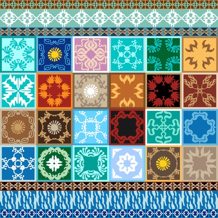 Oriental, Tunisian, Moroccan, Spanish motifs. Geometric ornaments, floral prints, boho stripes....