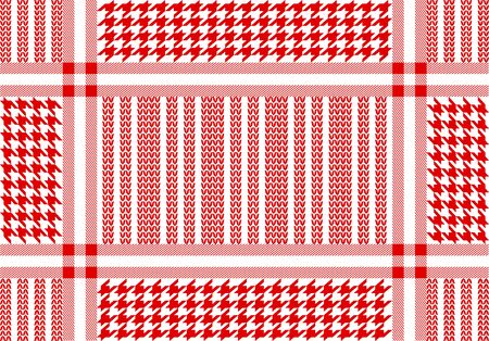 Simple checkered vector pattern with geometric motifs.