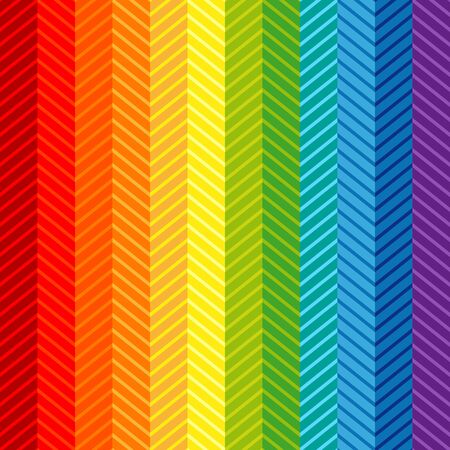 Retro textile design collection in rainbow colors palette.のイラスト素材
