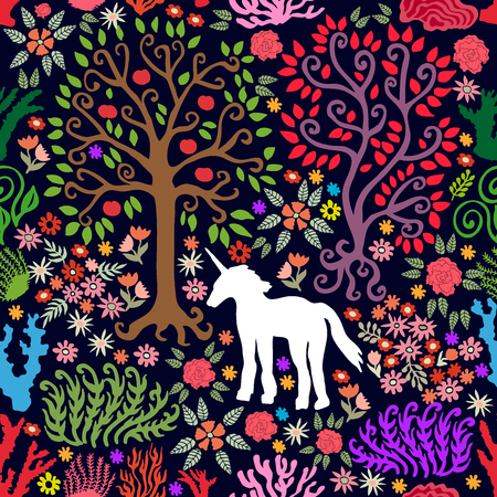 Vintage textile collection.のイラスト素材