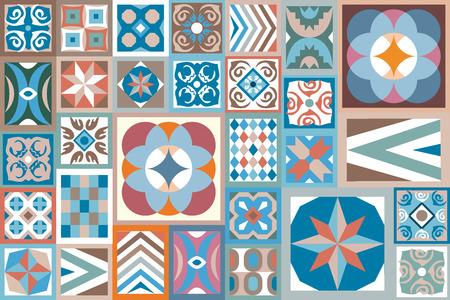 Trendy design for ceramic tiles, carpets, scarfs and tablecloth.のイラスト素材