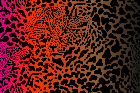 Safari dreams. Grunge background with chaotic leopard spots.  Ethnic textile collection. Black, white, grey.のイラスト素材